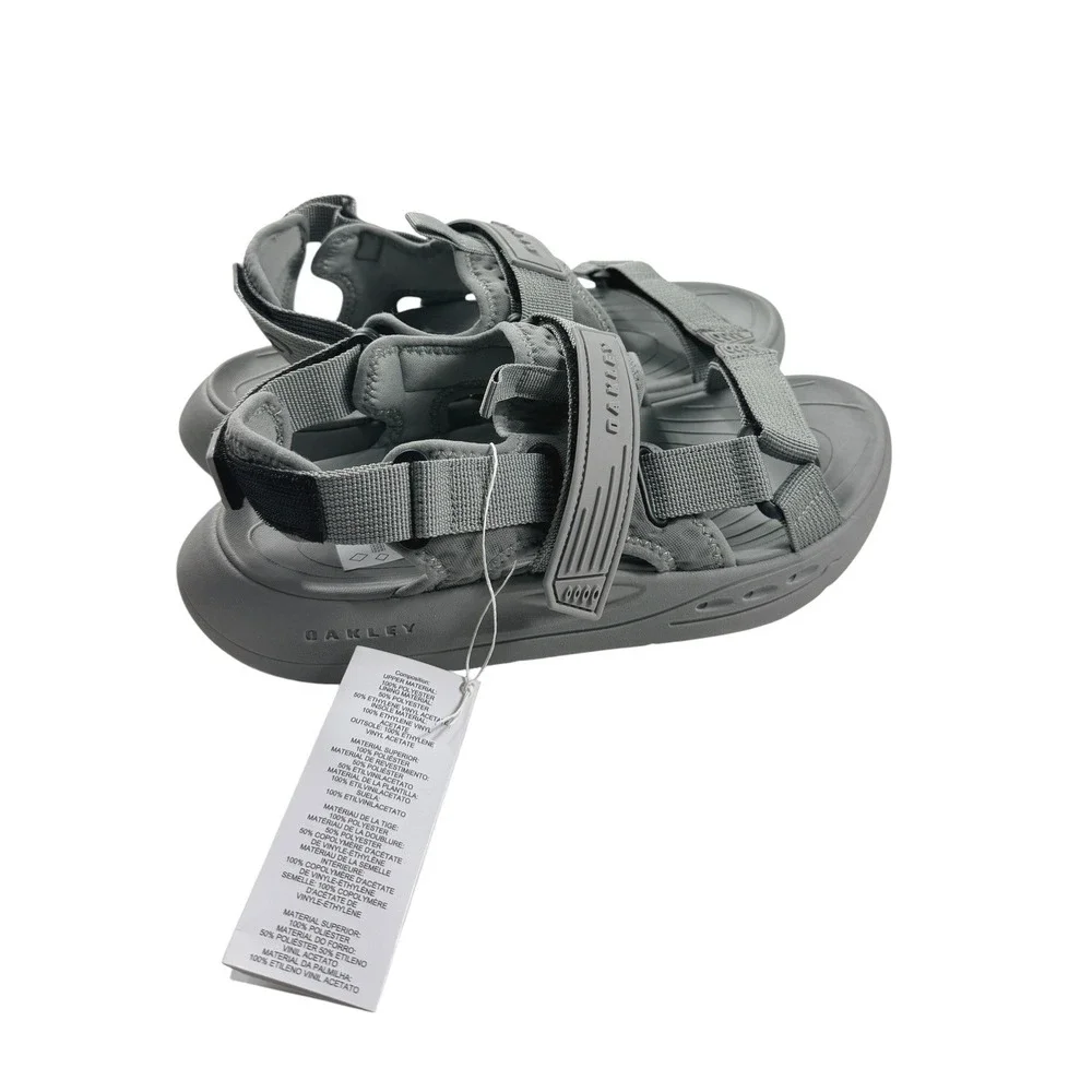 Oakley Studio Sandal Cement Grey Mens Size 9 FOF100706-314 Techwear Gorpcore NEW
